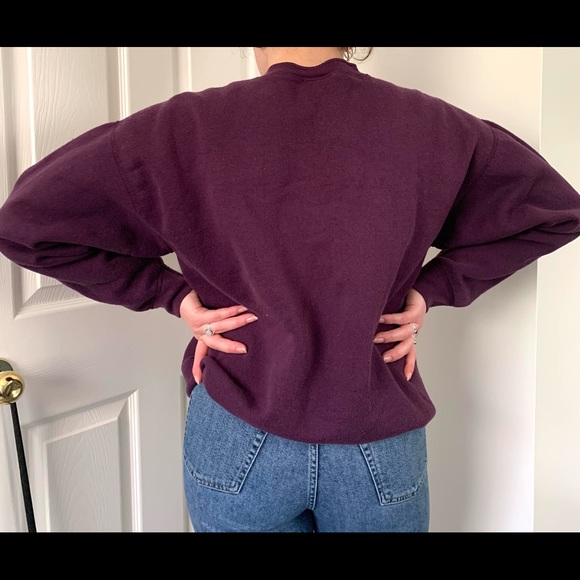 Vintage Dark Purple Cozy Quarter Button-Up - Picture 3 of 7